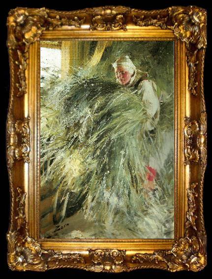 framed  Anders Zorn pa holoftet, ta009-2